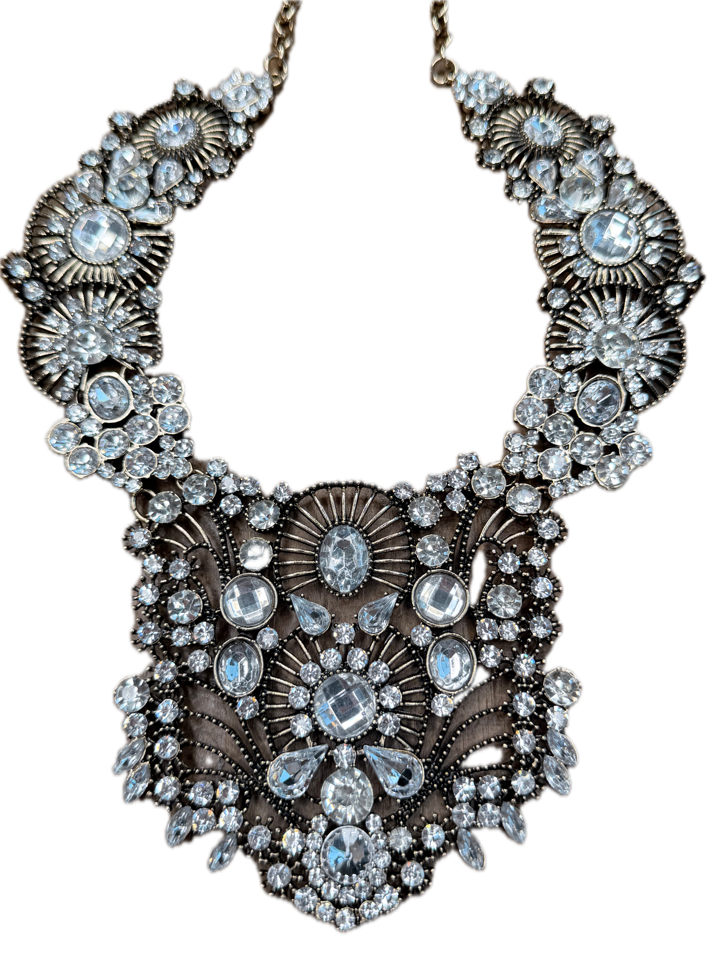 Manhattan Bronze Bling Necklace