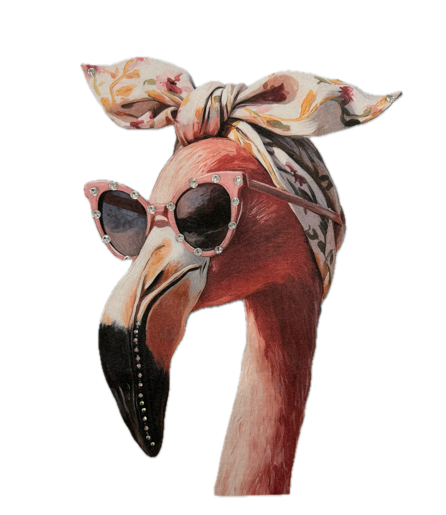 Beach Vibes Flamingo T-Shirt (No Bling)