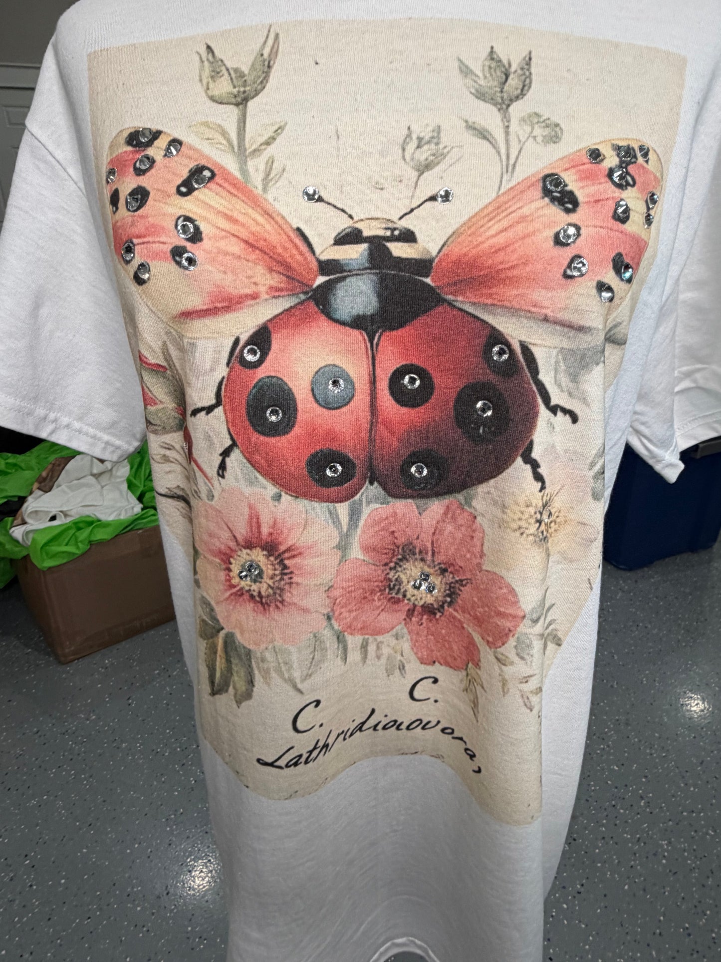 Ladybug Kisses T-Shirt (Basic) - Indigo Blue *Final Sale*