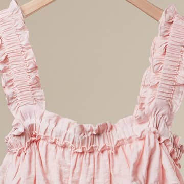 Mello- Tiered Ruffle Dress (Baby Pink)