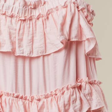 Mello- Tiered Ruffle Dress (Baby Pink)