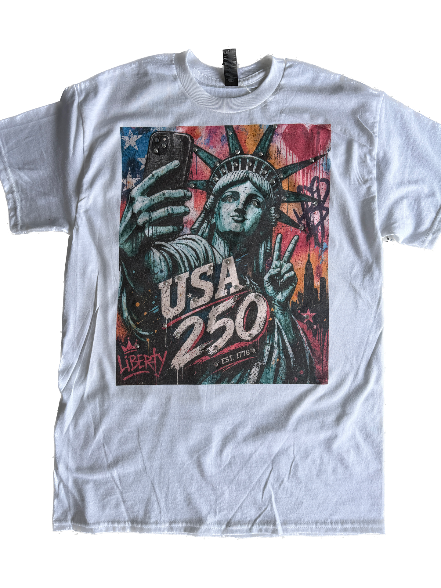 Freedom Selfie T-Shirt (Bling)   - ERR Original *Final Sale*