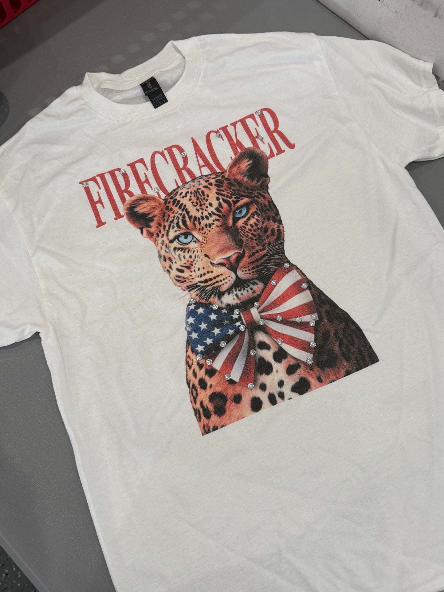 Firecracker Jaguar T-Shirt (Christy Cut) (No Bling)- ERR Original *Final Sale*