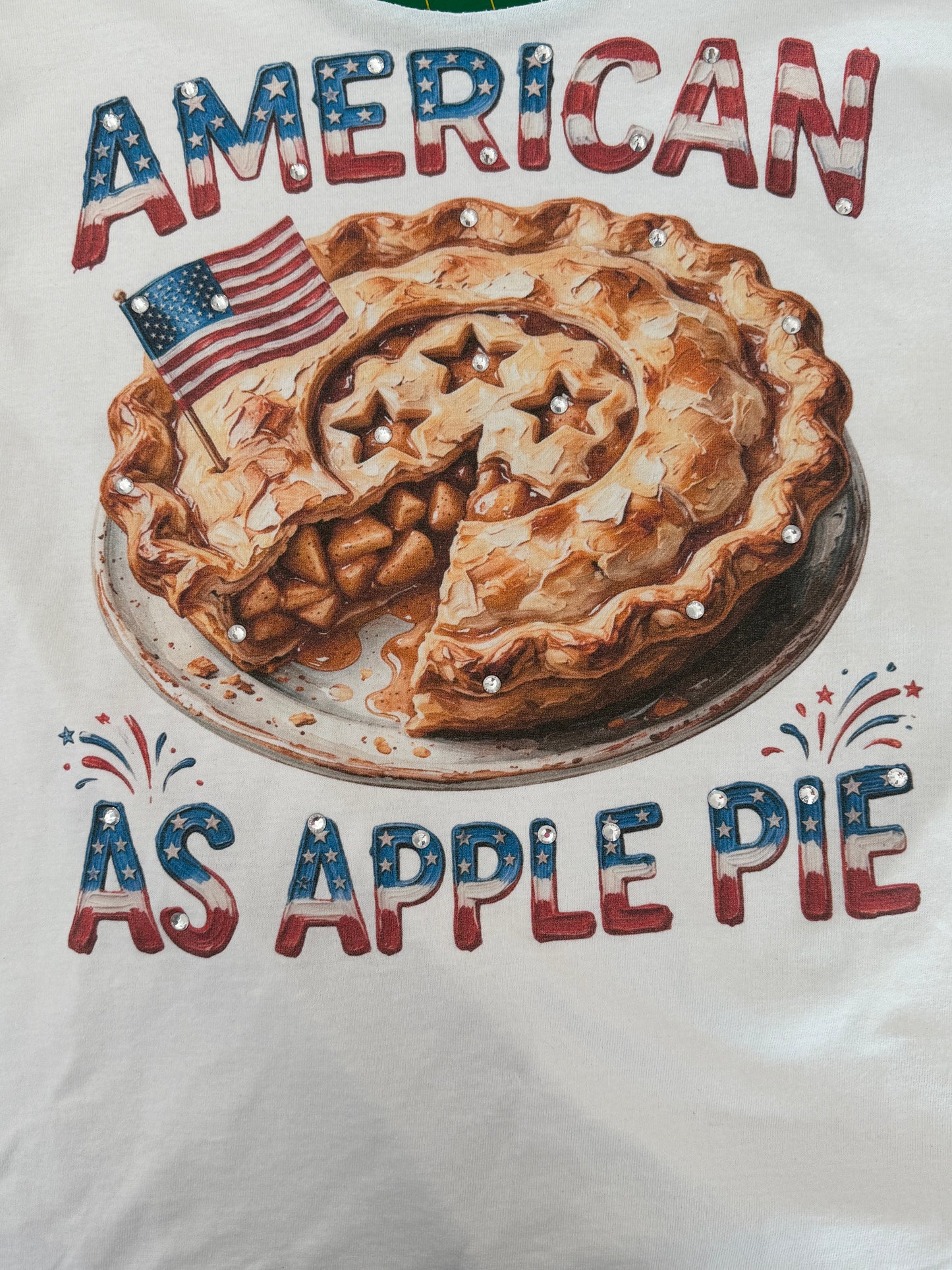 American As Apple Pie T-Shirt  (No Bling) - ERR Original *Final Sale*