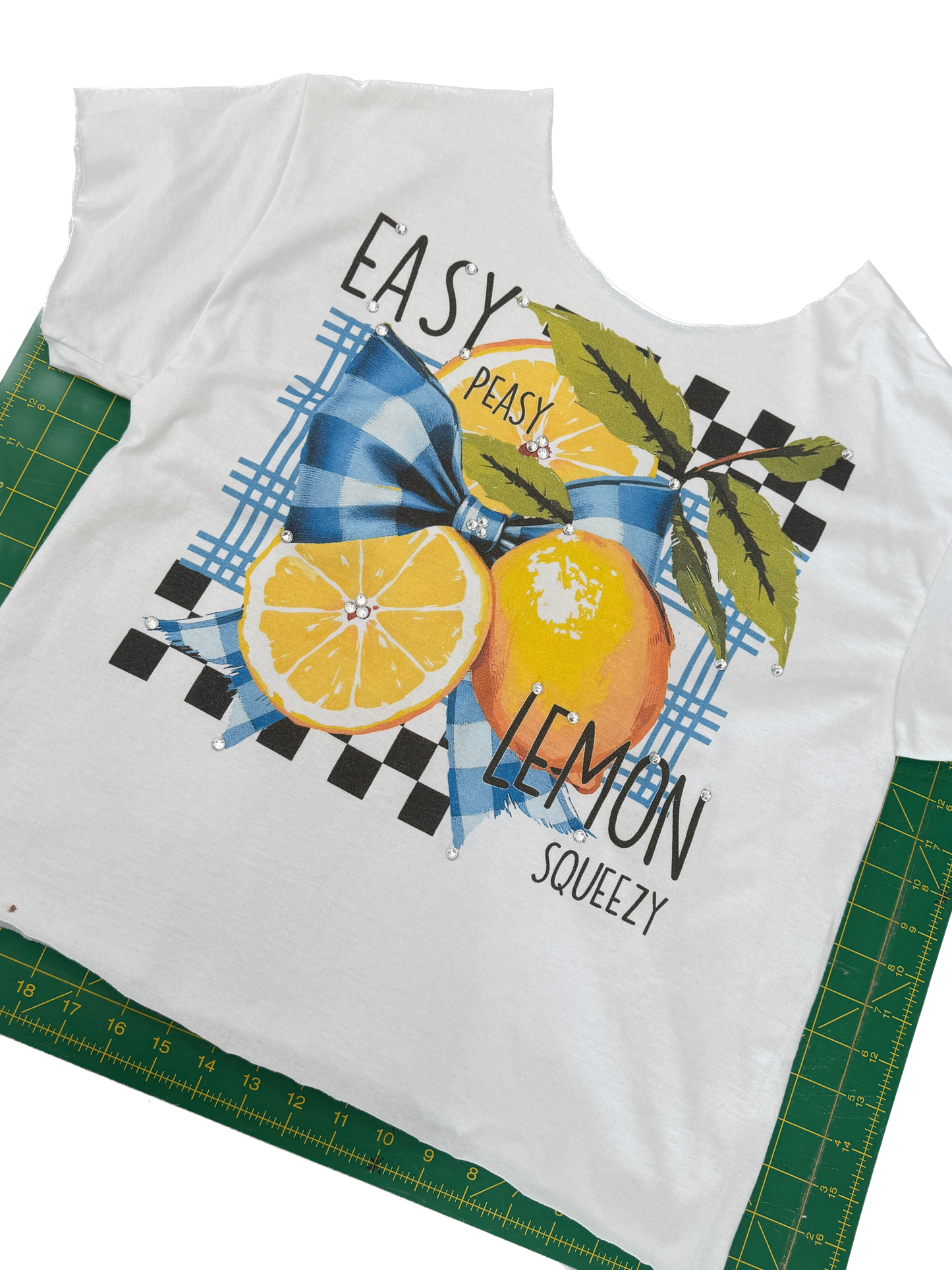 Easy Peasy Lemon Squeezy T-Shirt (Christy Cut) (Bling) - ERR Original *Final Sale*