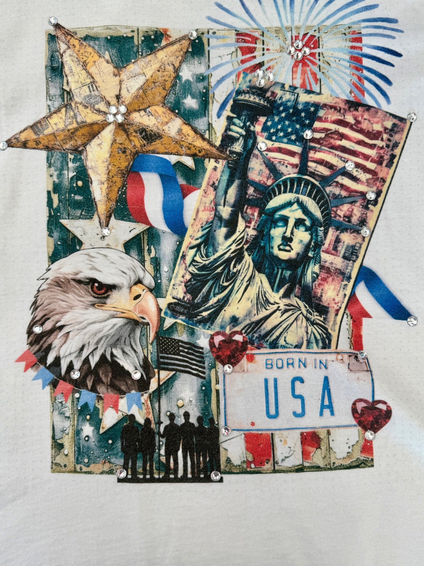 Born In The USA T-Shirt (No Bling) - ERR Original *Final Sale*