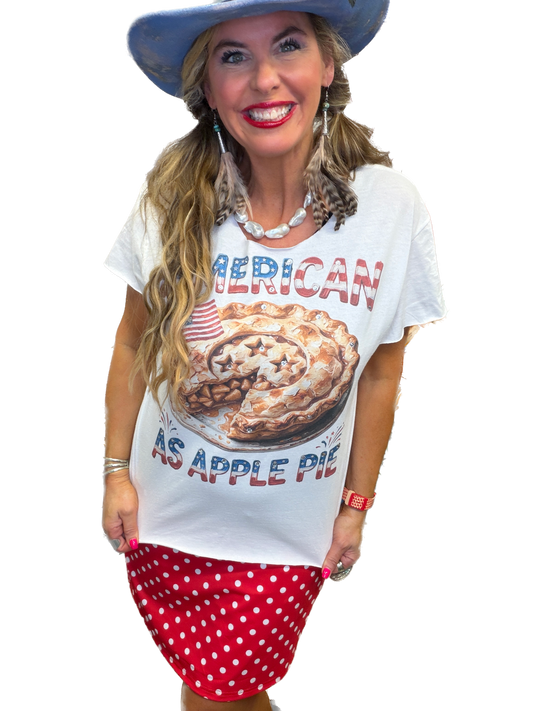 American As Apple Pie T-Shirt  (No Bling) - ERR Original *Final Sale*