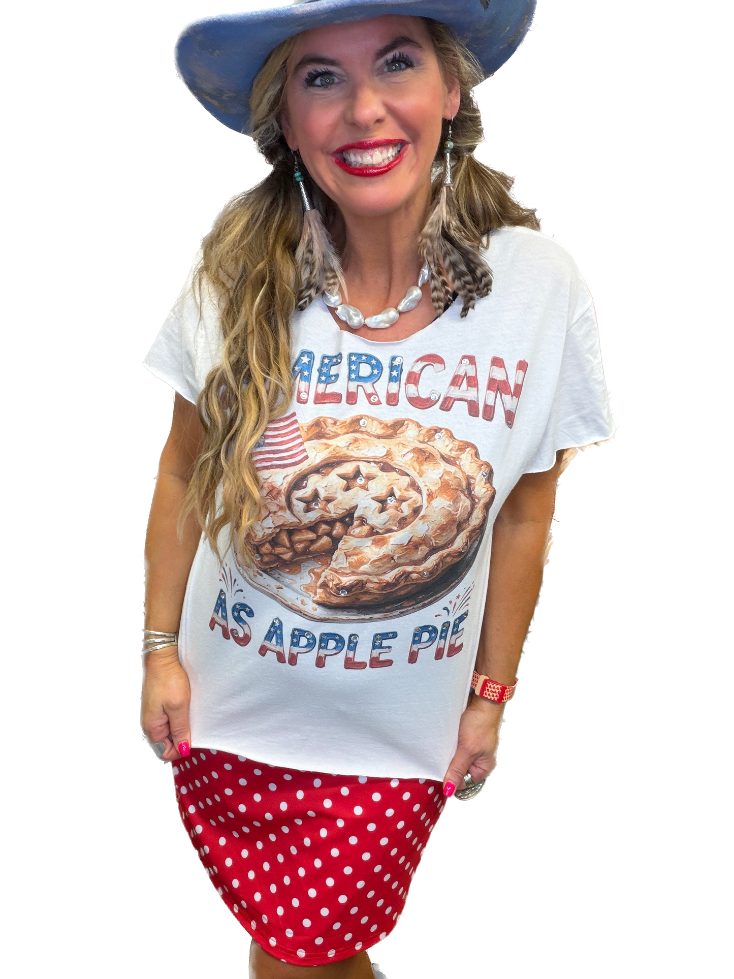 American As Apple Pie T-Shirt (Christy Cut) (No Bling) - ERR Original *Final Sale*