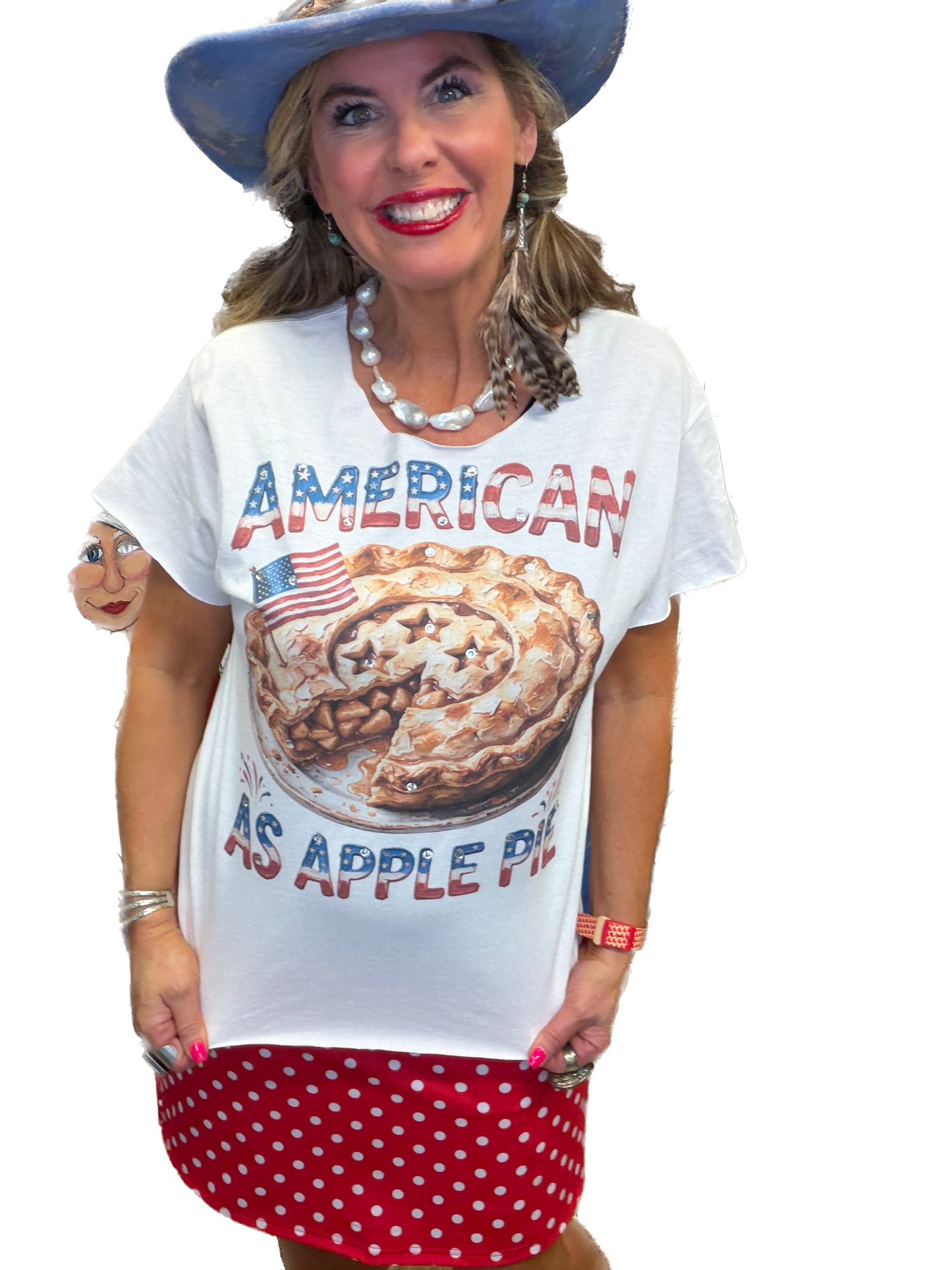 American As Apple Pie T-Shirt (Christy Cut) (No Bling) - ERR Original *Final Sale*