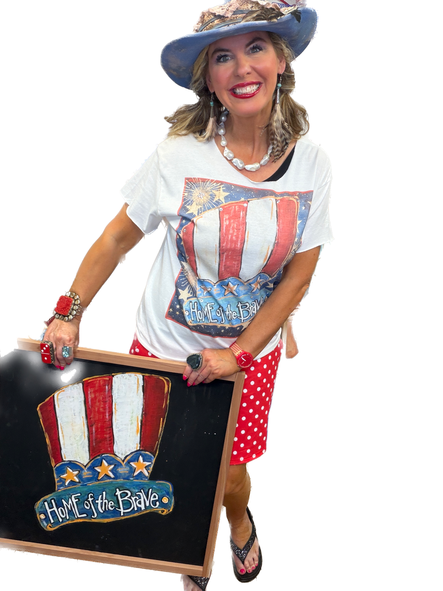 Home Of The Brave T-Shirt (No Bling)   - ERR Original *Final Sale*