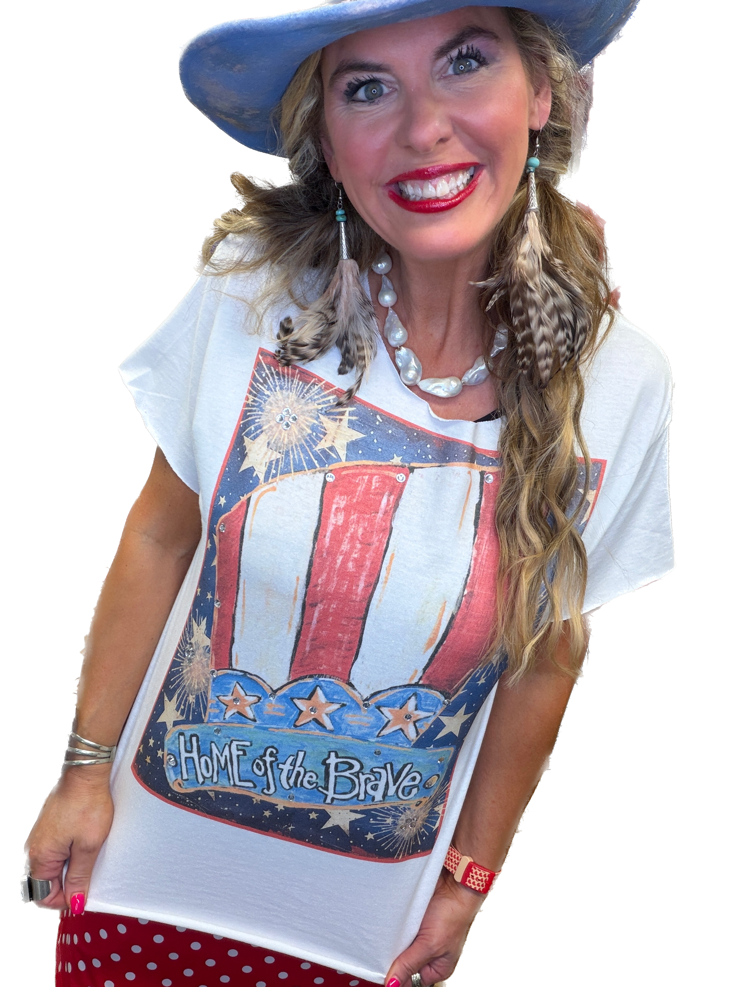 Home Of The Brave T-Shirt (Christy Cut) (No Bling) - ERR Original *Final Sale*