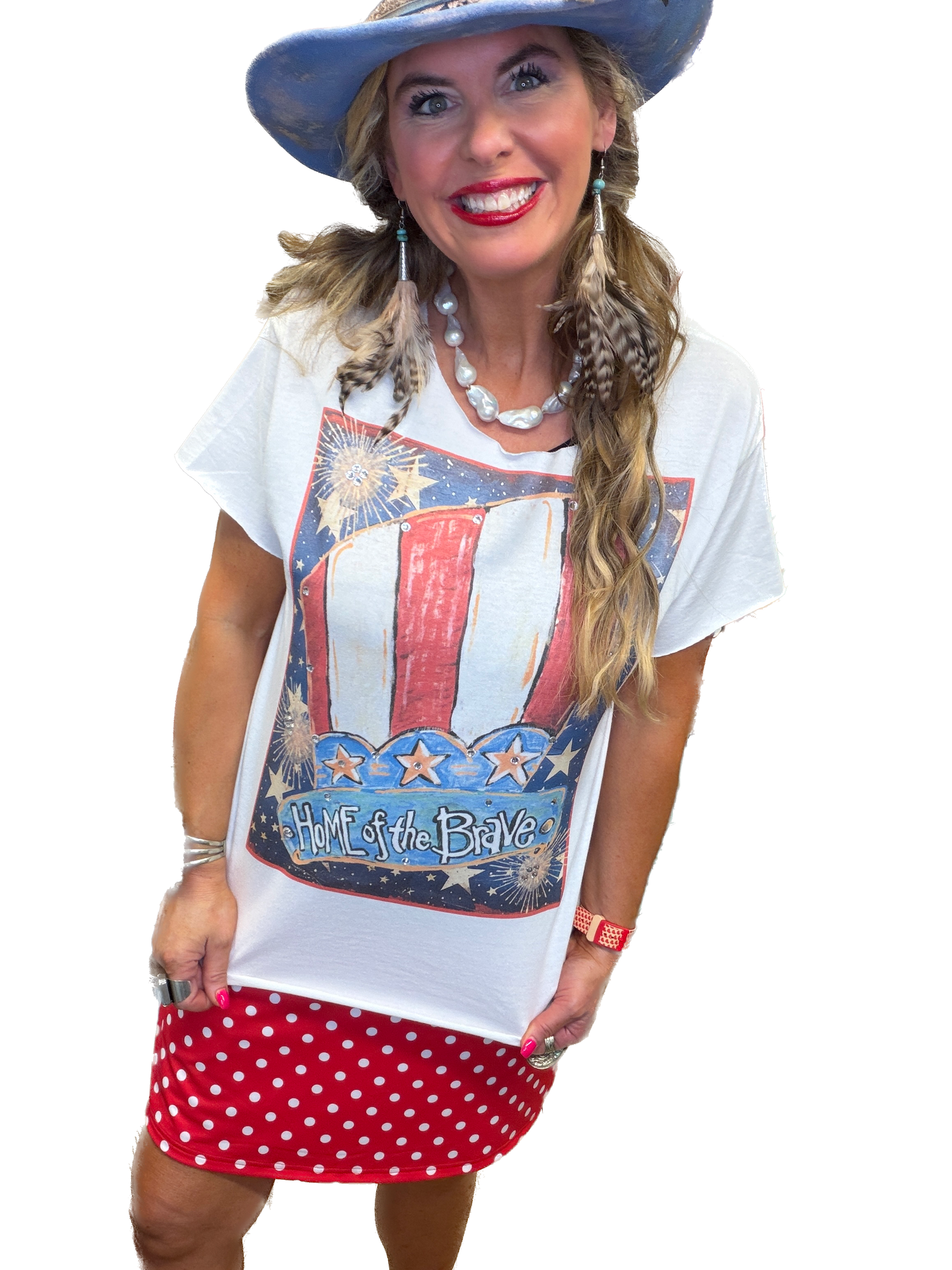 Home Of The Brave T-Shirt (Christy Cut) (No Bling) - ERR Original *Final Sale*