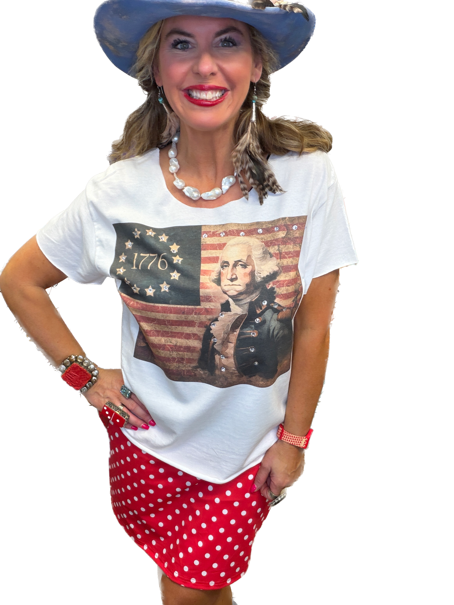 1776 George Washington T-Shirt  (No Bling) - ERR Original *Final Sale*