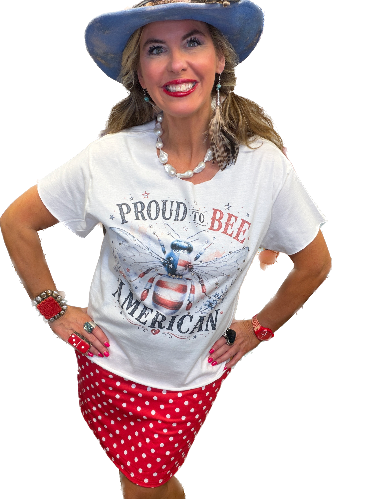 Proud To Bee American T-Shirt (No Bling)  - ERR Original *Final Sale*