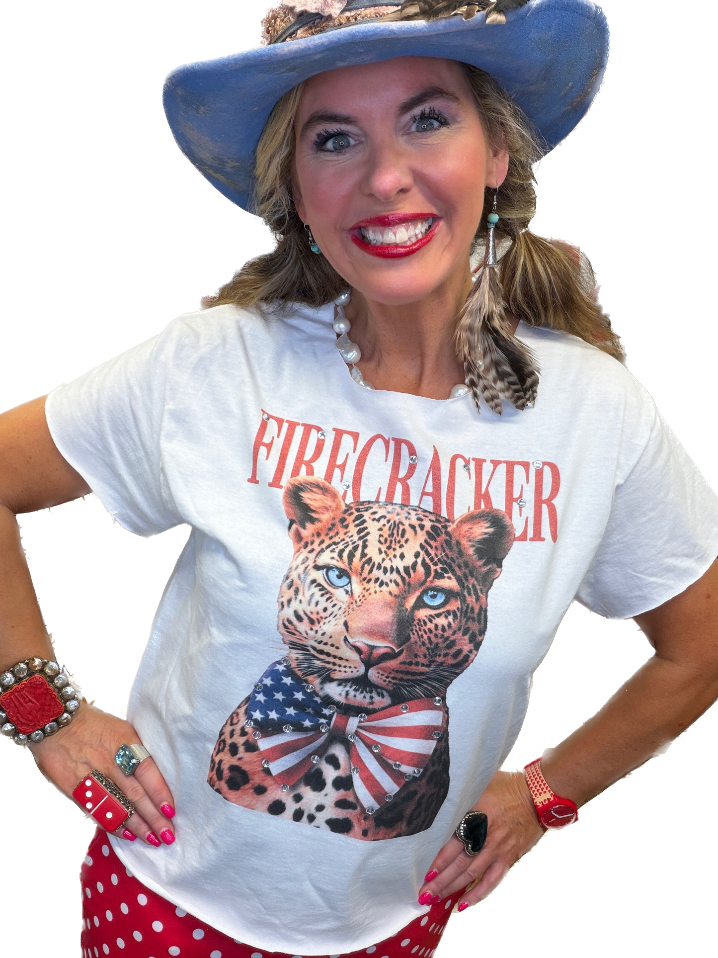 Firecracker Jaguar T-Shirt (No Bling)  - ERR Original *Final Sale*