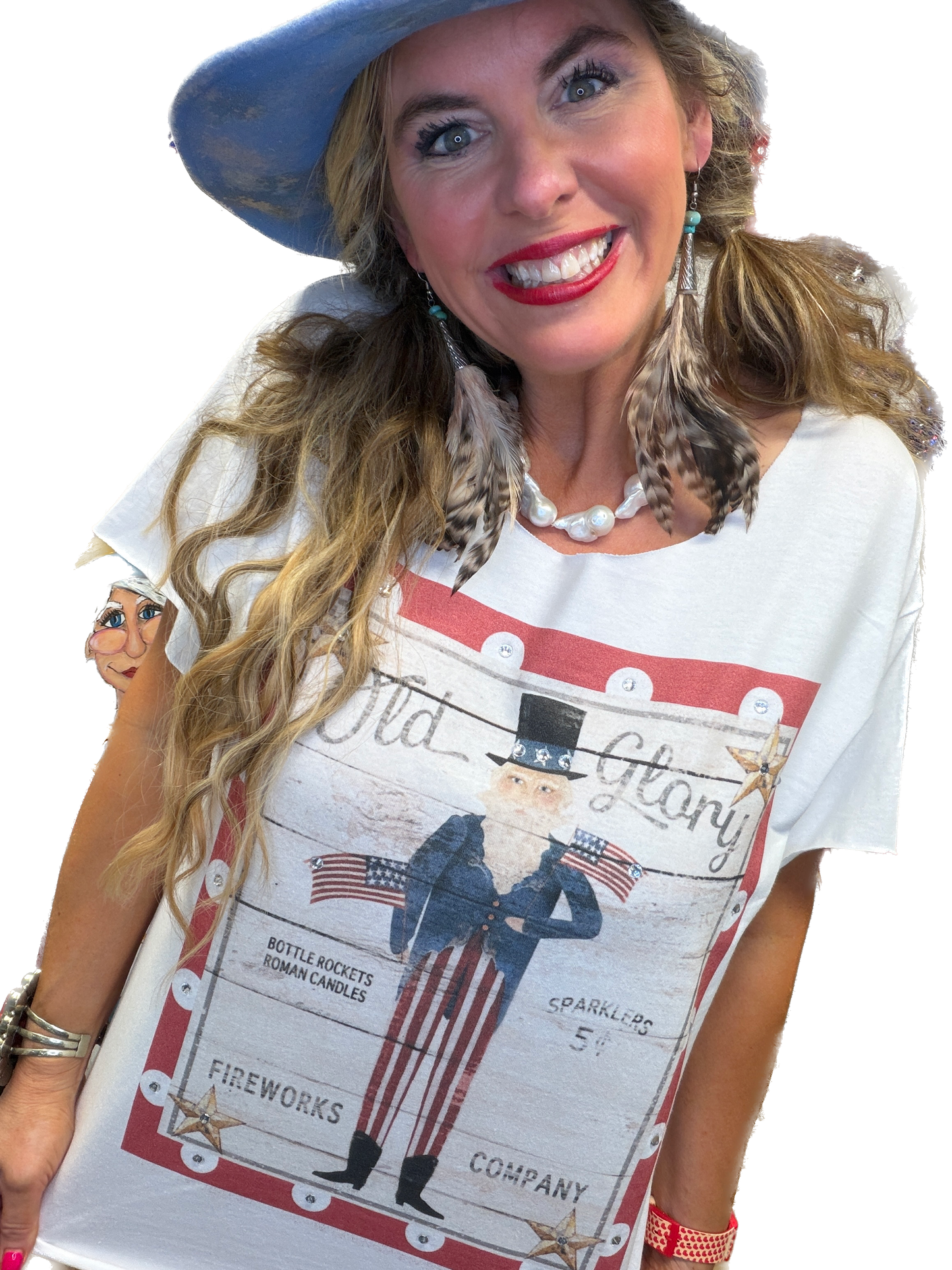 Old Glory T-Shirt (Christy Cut) (No Bling) - ERR Original *Final Sale*
