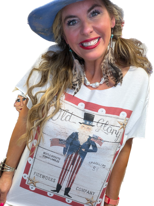 Old Glory T-Shirt (Bling)  - ERR Original *Final Sale*