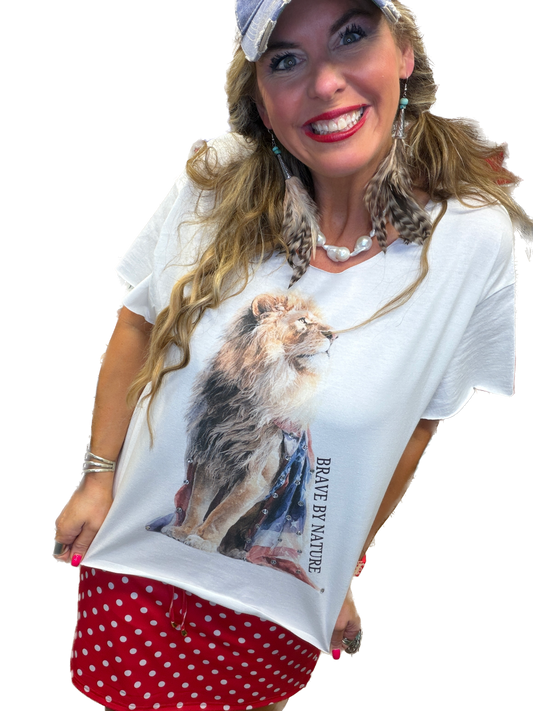 Brave By Nature T-Shirt (Christy Cut) (No Bling) - ERR Original *Final Sale*