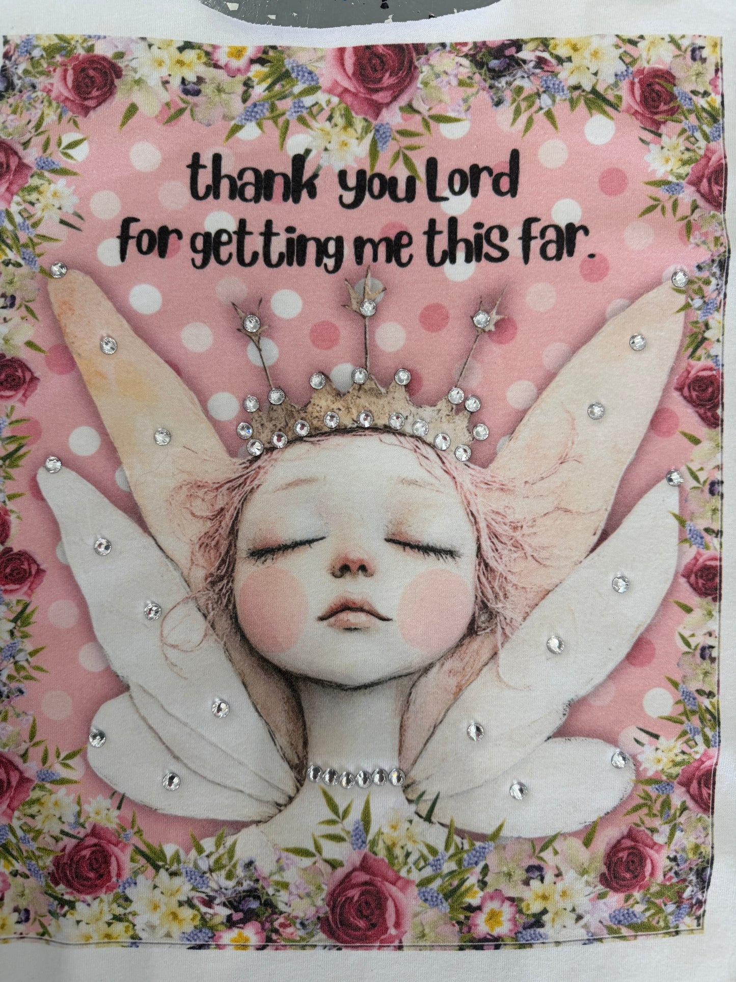 Thank You Lord T-Shirt (Christy Cut) (No Bling) - Indigo Blue *Final Sale*