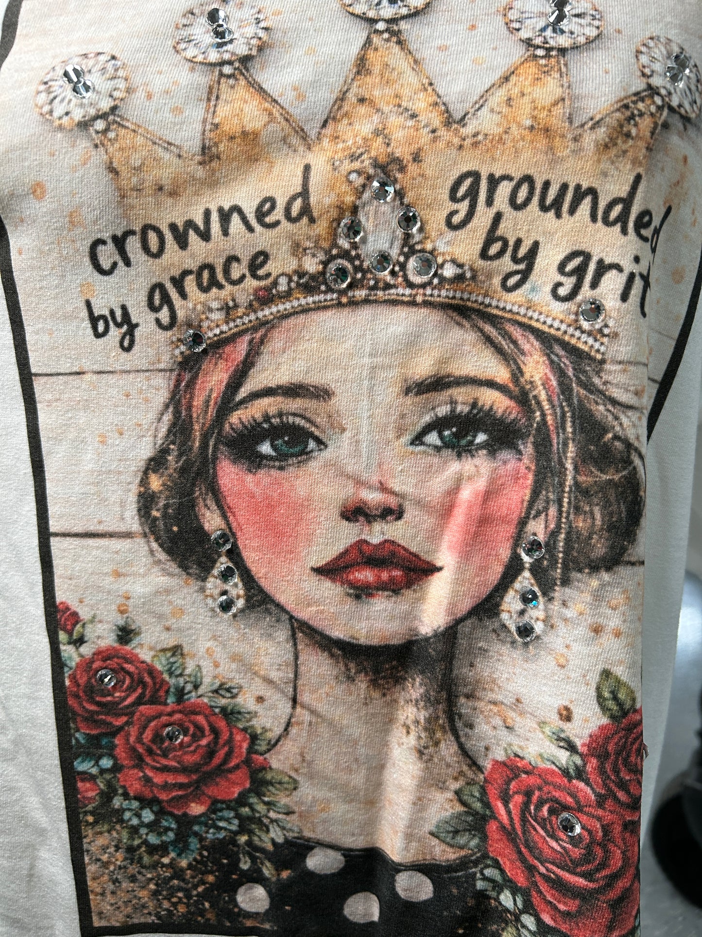 Crowned by Grace/Grounded by Grit T-Shirt- ERR Original *Final Sale*