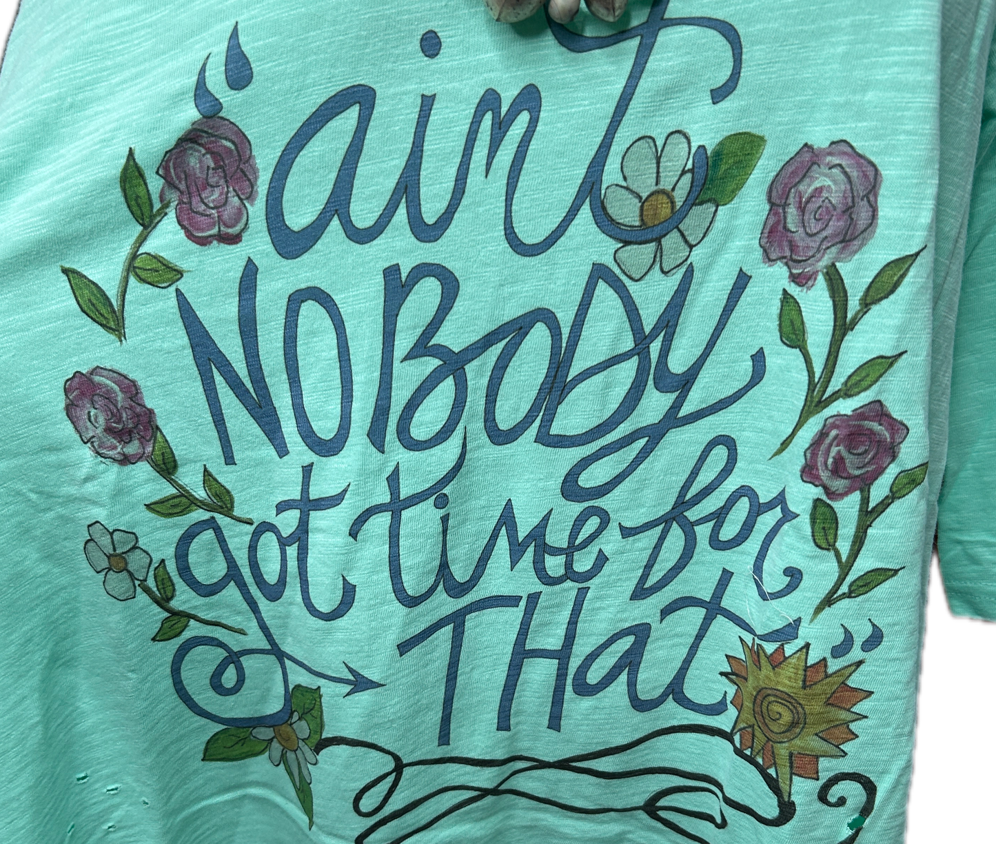 A Rare Bird- Ain't Nobody Got Time for That 3/4 Sleeve Tee *Final Sale*
