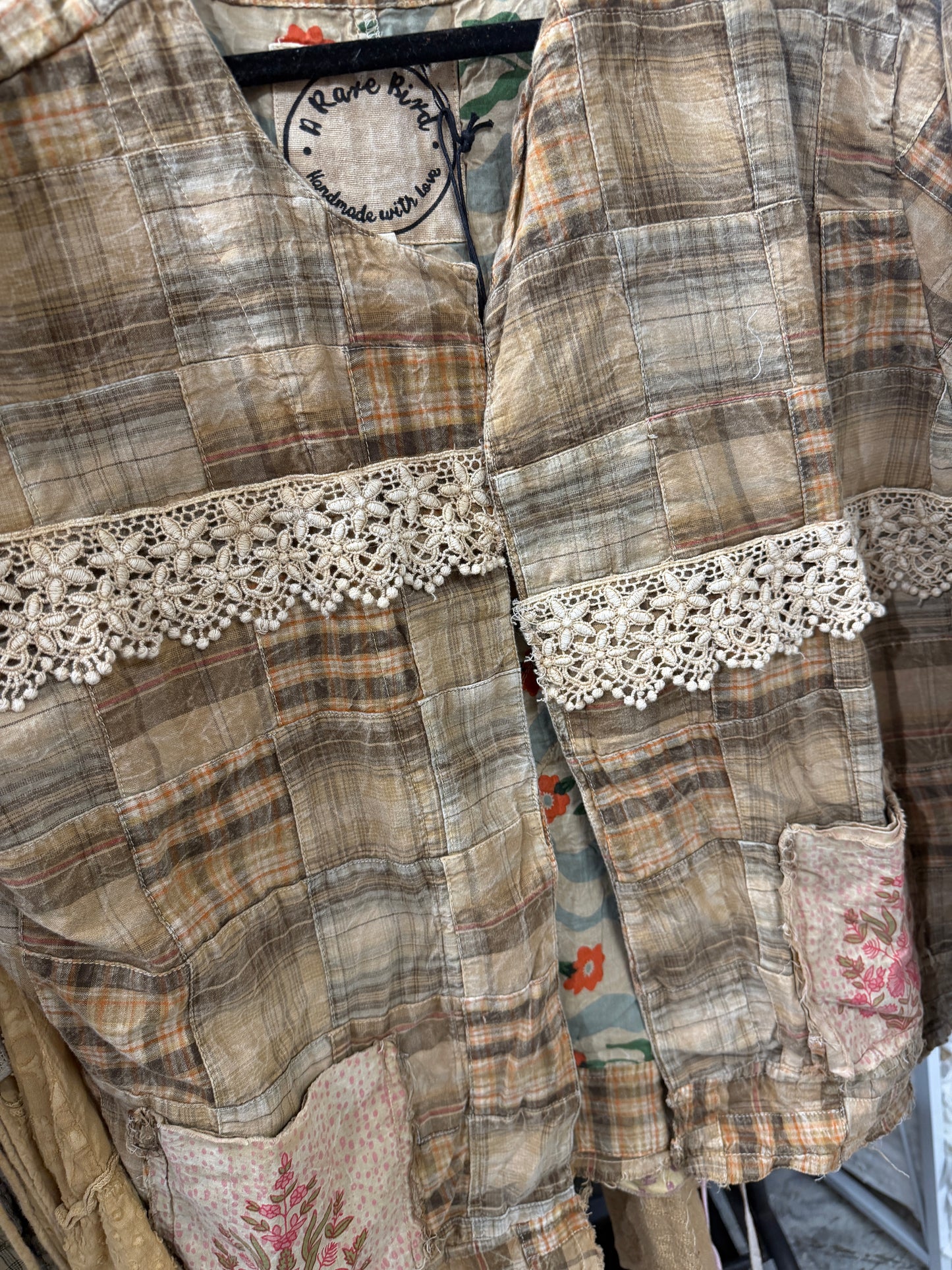 A Rare Bird- Honey Beige Floral Jacket