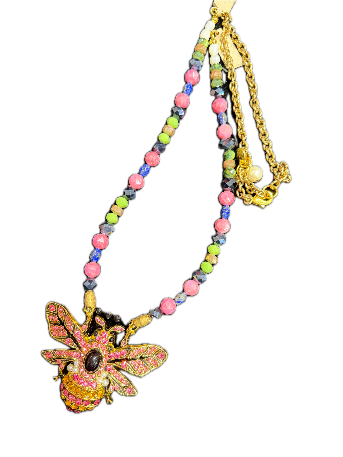 PREORDER A Rare Bird- Glitzy Bumble Bee Necklace