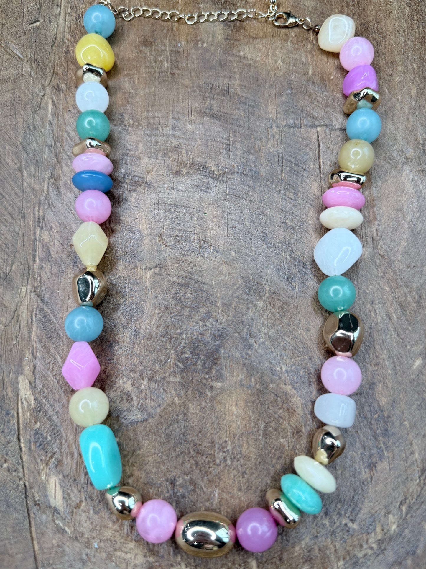 Colorful Acrylic Beaded Necklace