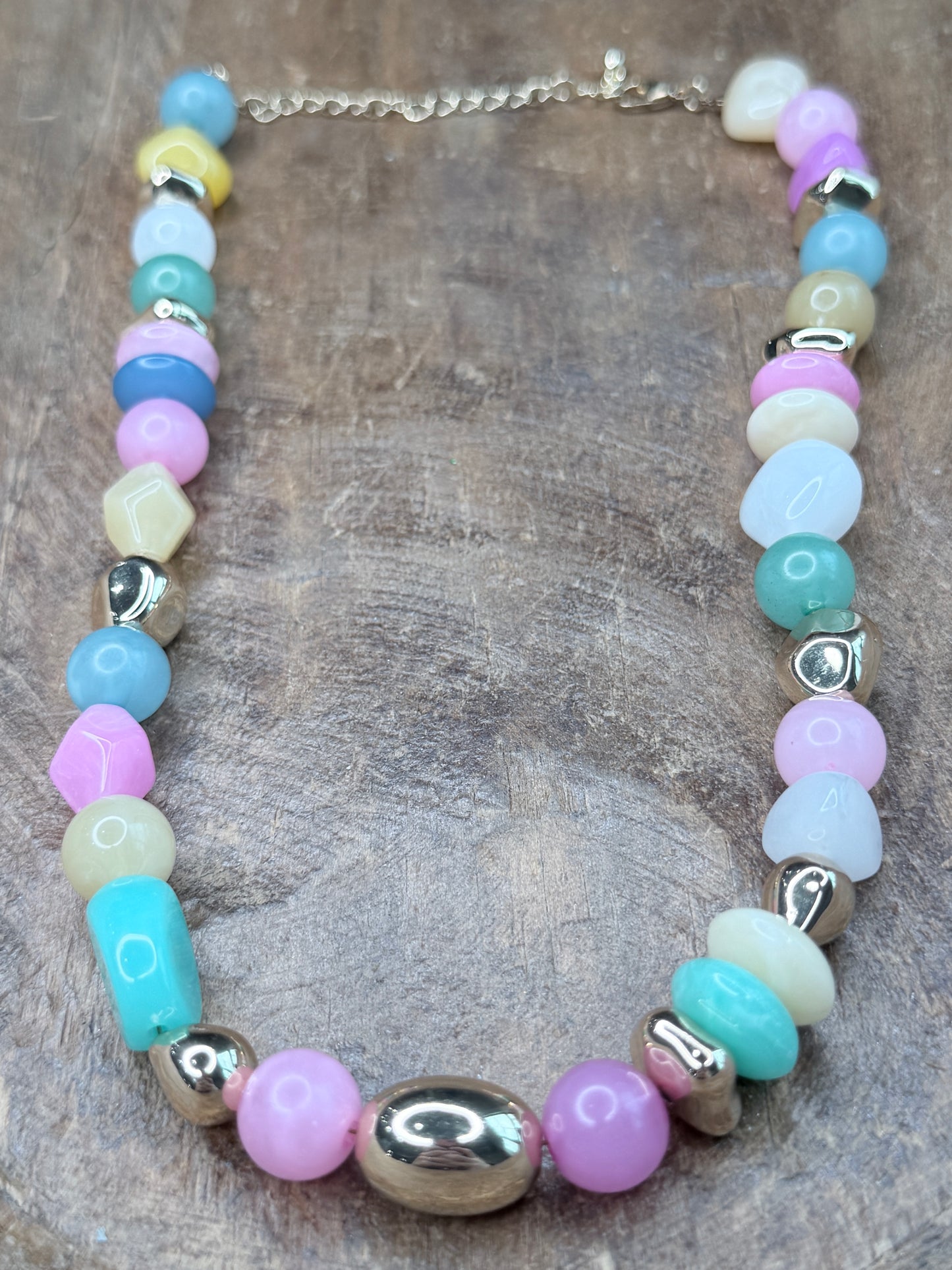 Colorful Acrylic Beaded Necklace