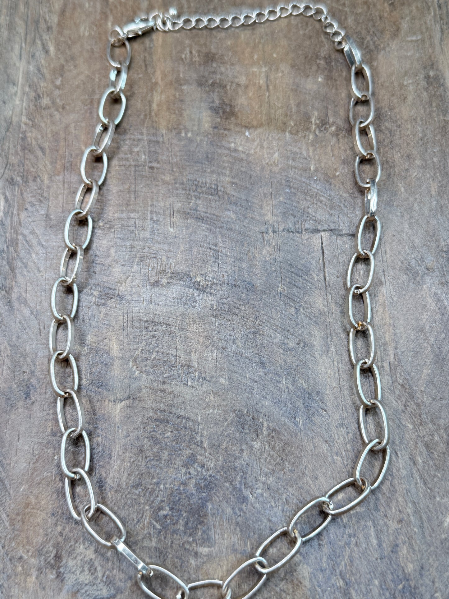 Dainty Chain Link Star Necklace (Gold)
