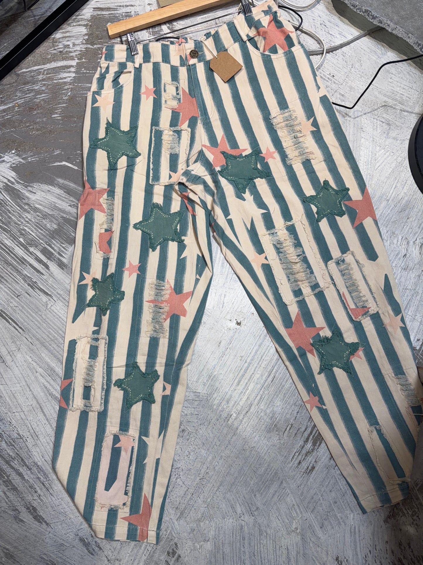 A Rare Bird- Stripes and Stars Pants