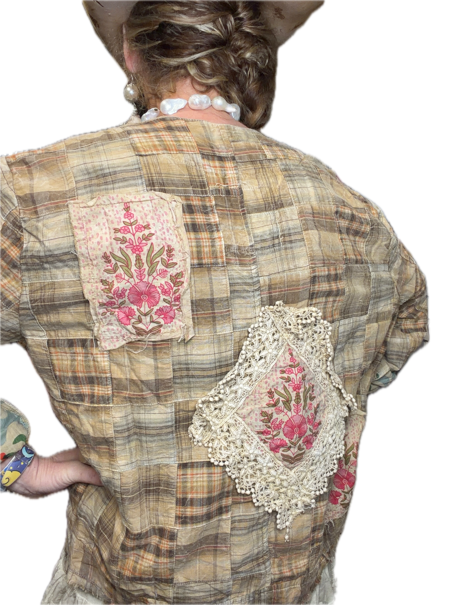 A Rare Bird- Honey Beige Floral Jacket