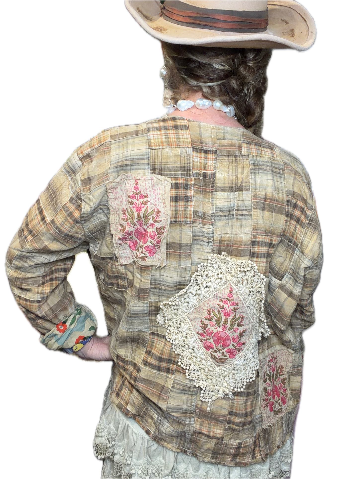 A Rare Bird- Honey Beige Floral Jacket