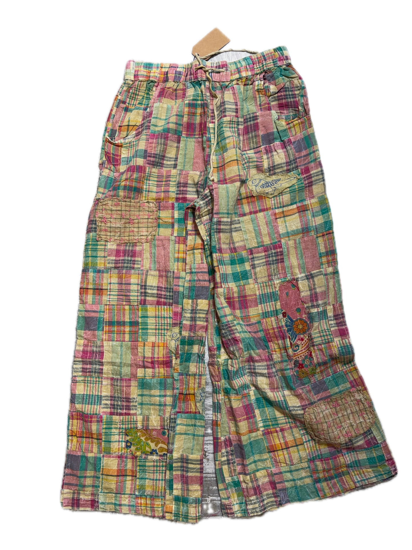 Rare Bird- Pink Plaid Paradise Pants