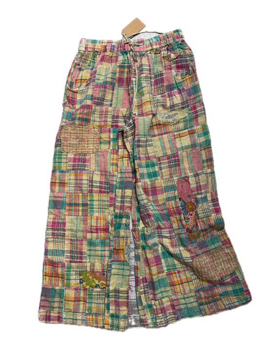 Rare Bird- Pink Plaid Paradise Pants