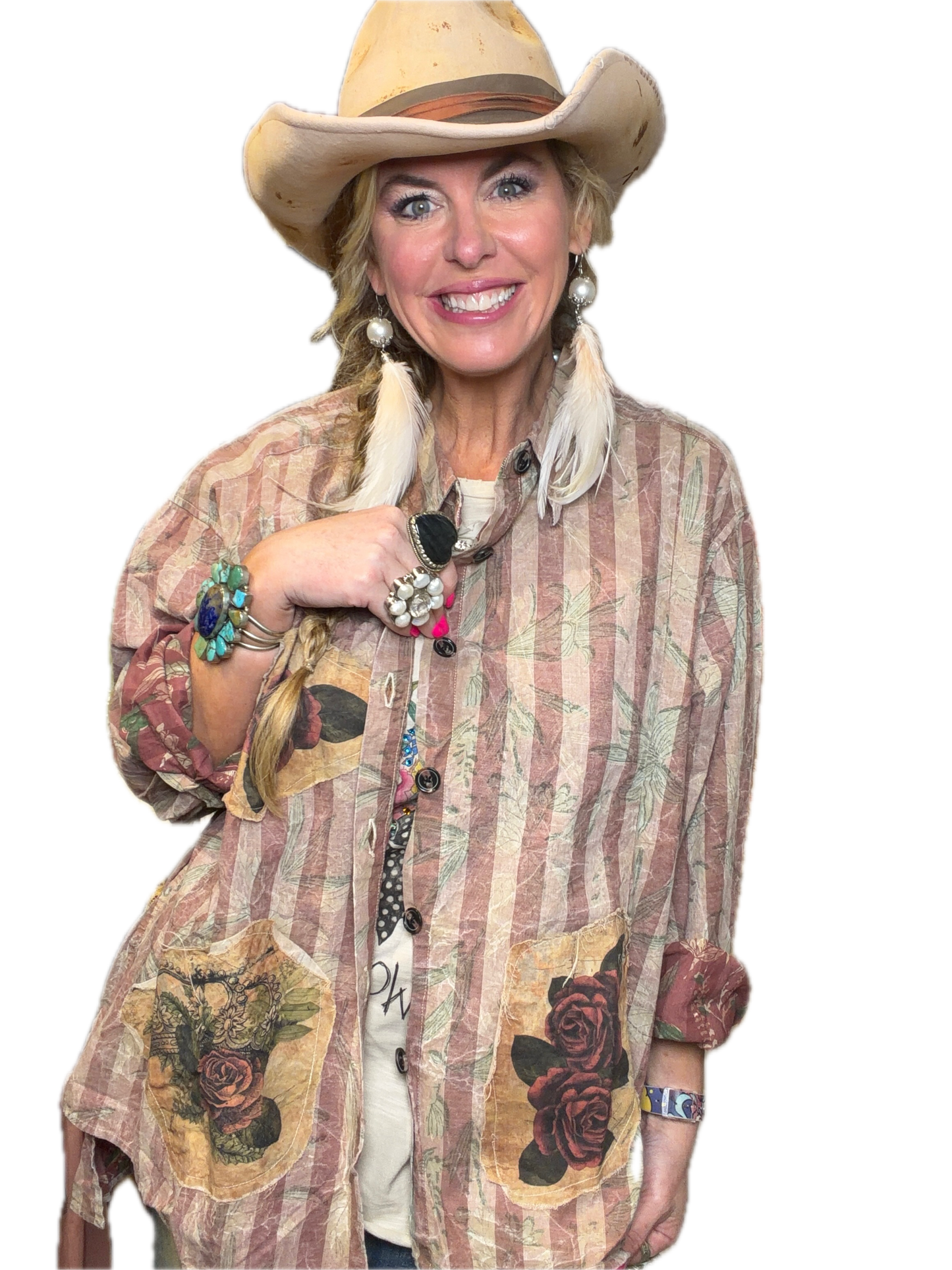 Rare Bird-Wild Woman Striped Top