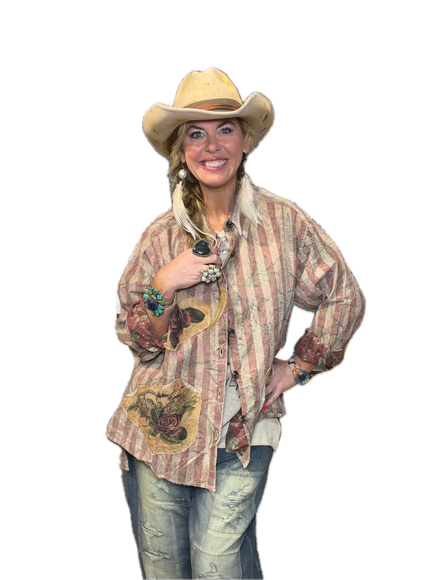 Rare Bird-Wild Woman Striped Top