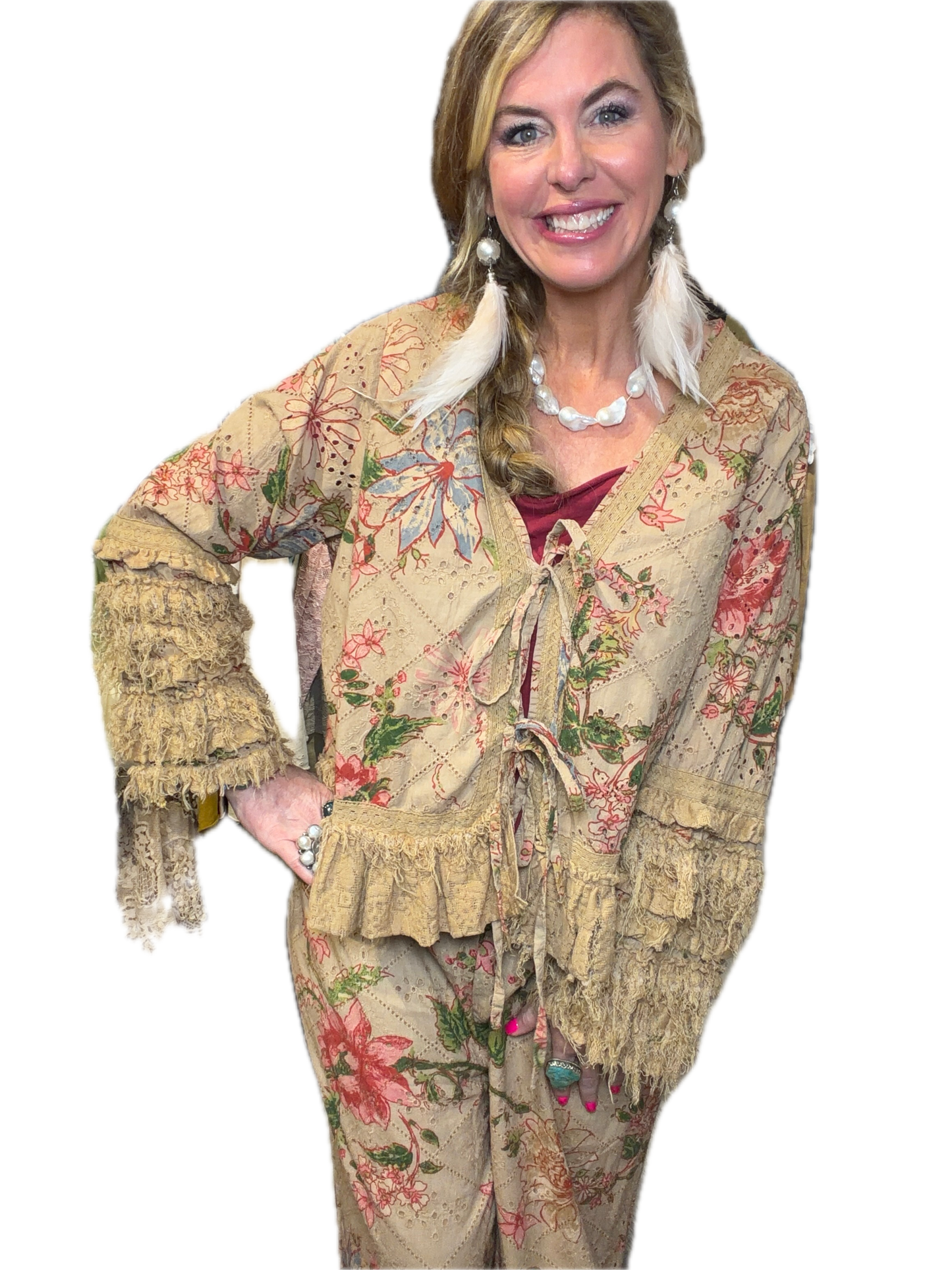 A Rare Bird- Tattered Flowers Jacket