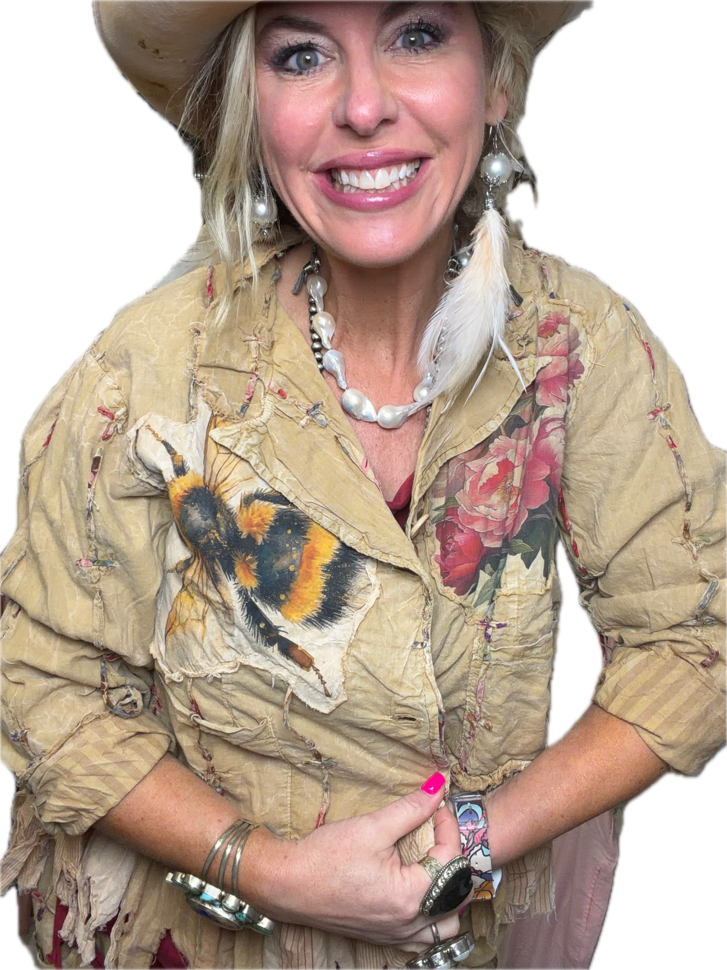 A Rare Bird- Bumblebee Rose Jacket