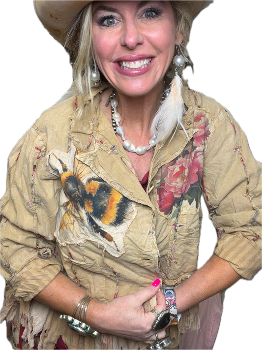 A Rare Bird- Bumblebee Rose Jacket