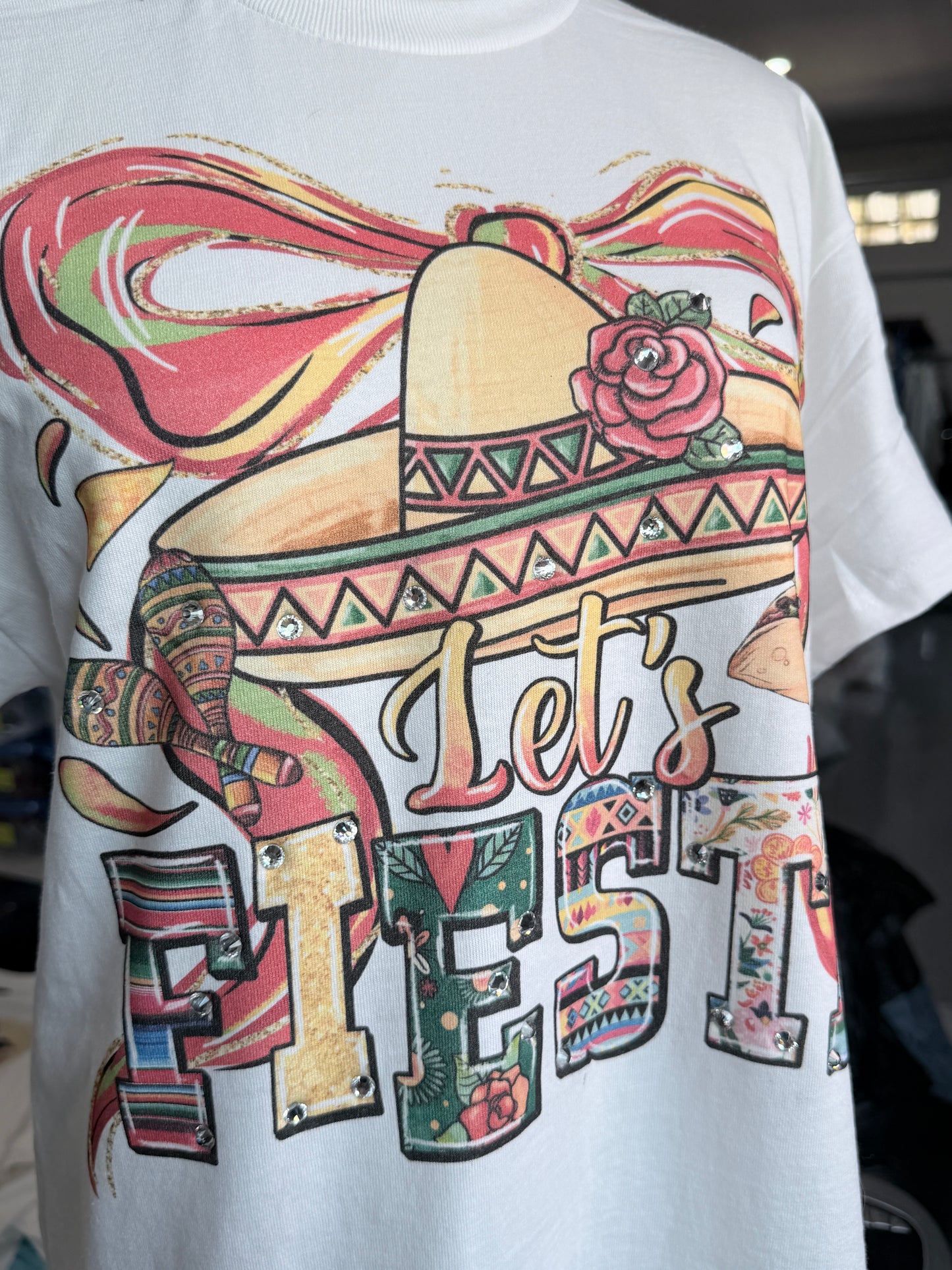 Glitzy Let’s Fiesta T-Shirt - ERR Original *Final Sale*