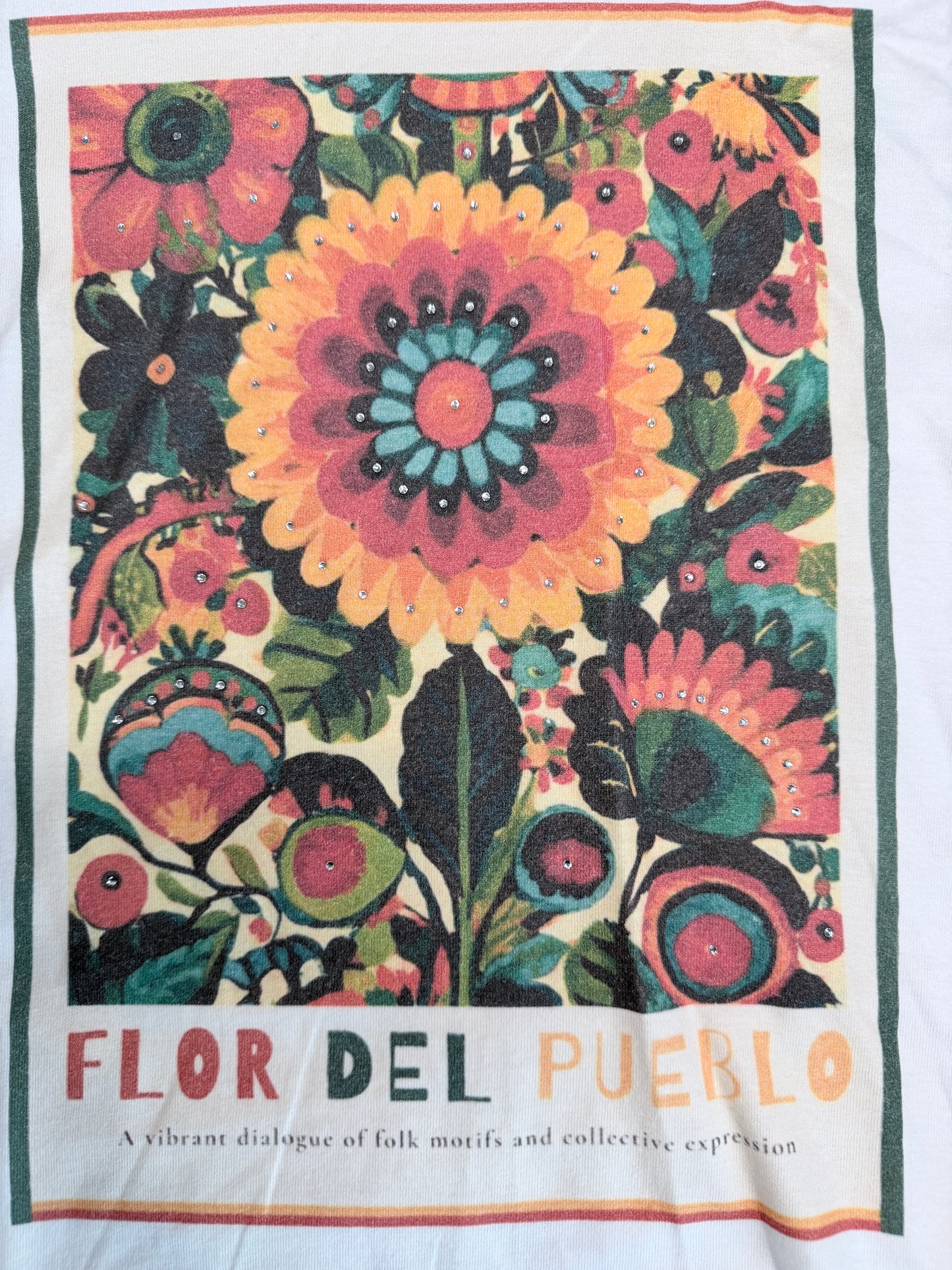 Flor Del Pueblo T-Shirt (Christy Style)- ERR Original *Final Sale*