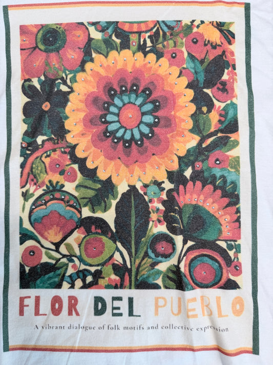 Flor Del Pueblo T-Shirt- ERR Original *Final Sale*
