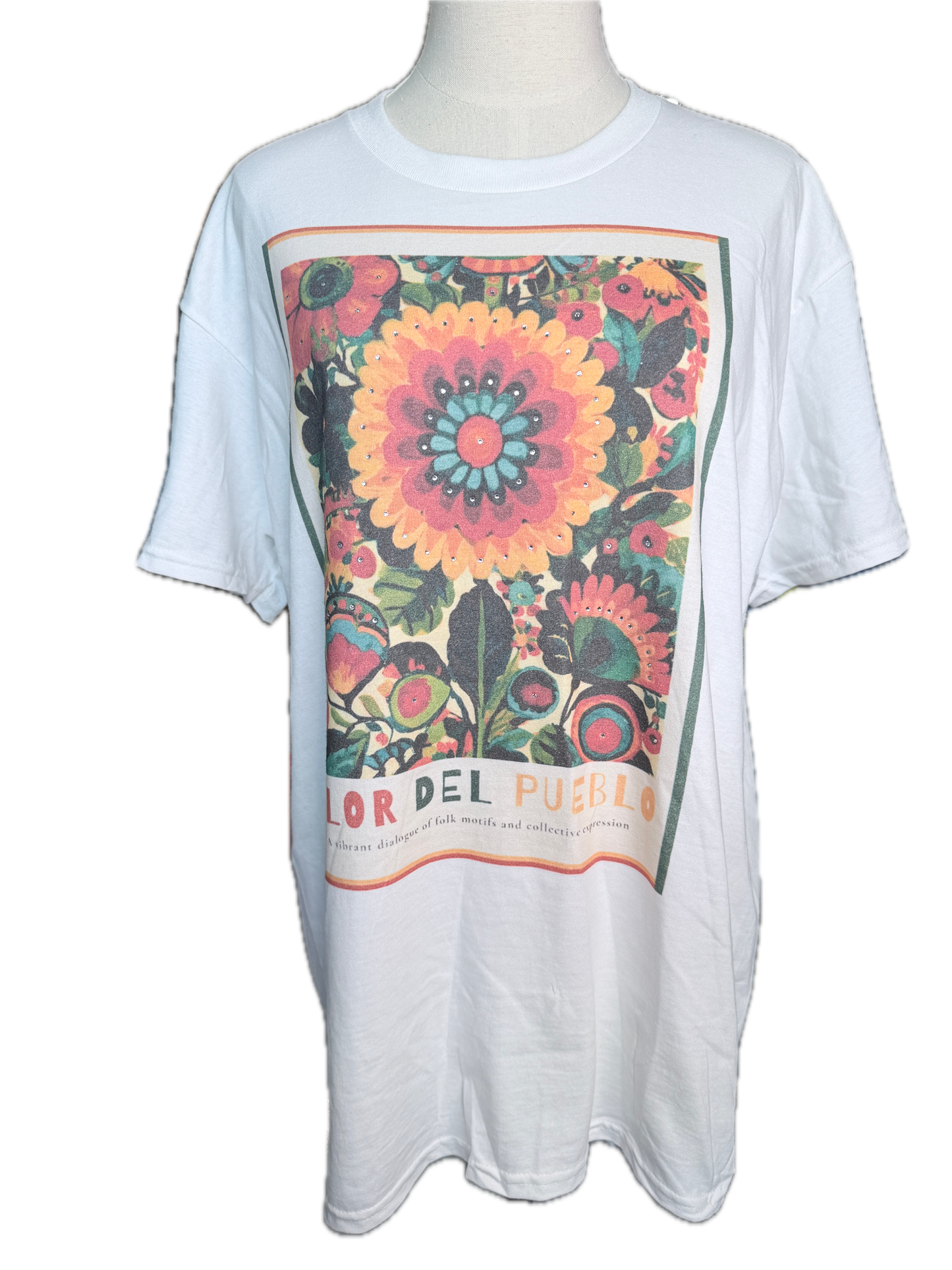 Flor Del Pueblo T-Shirt (Christy Style)- ERR Original *Final Sale*