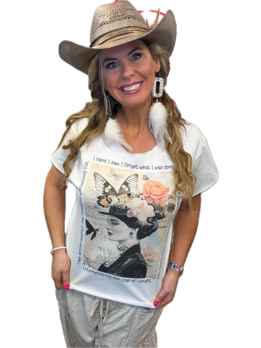 Beautifully Scatterbrained T-Shirt (Christy Cut) (No Bling)