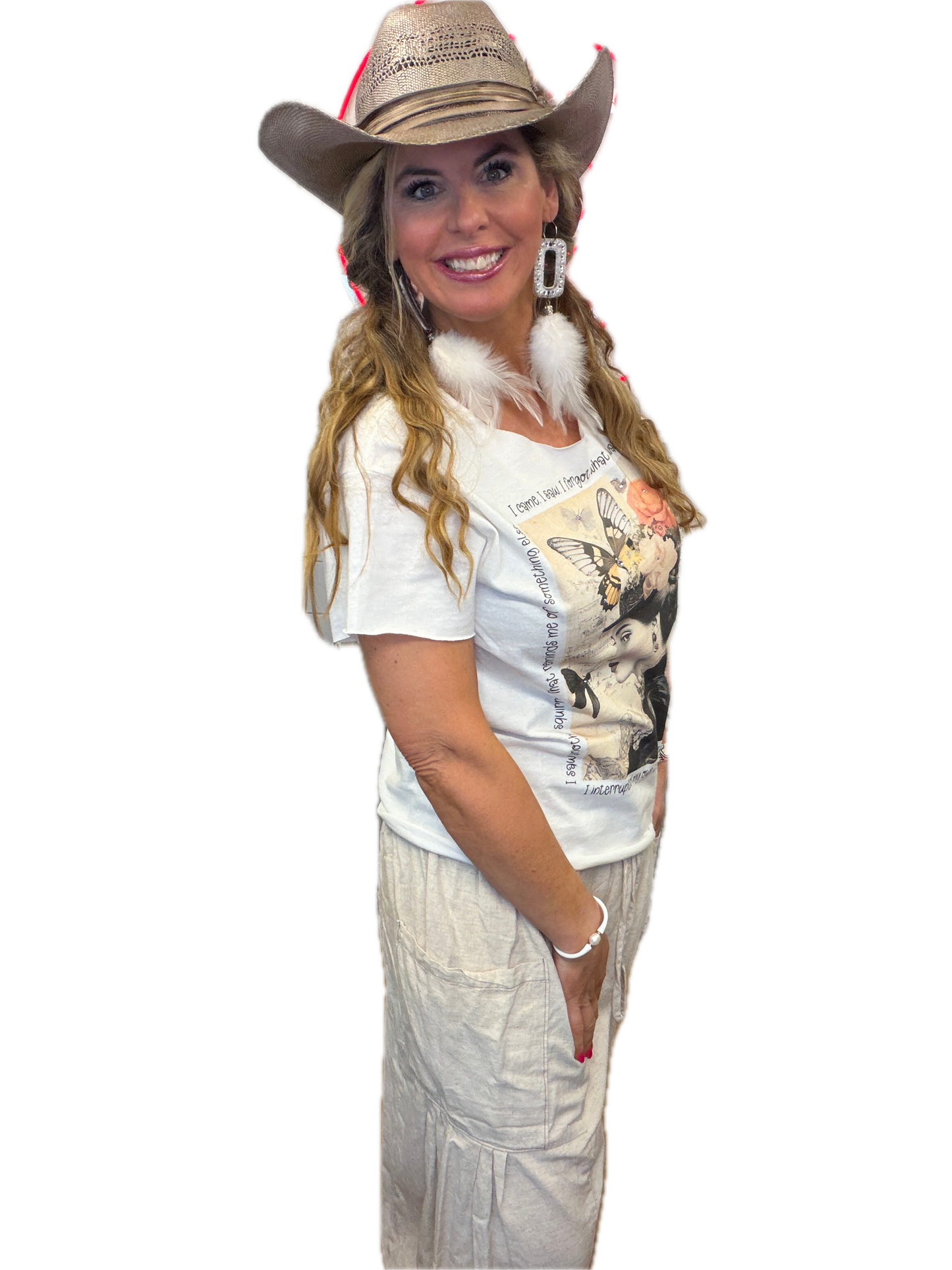 Beautifully Scatterbrained T-Shirt (Christy Cut) with Bling
