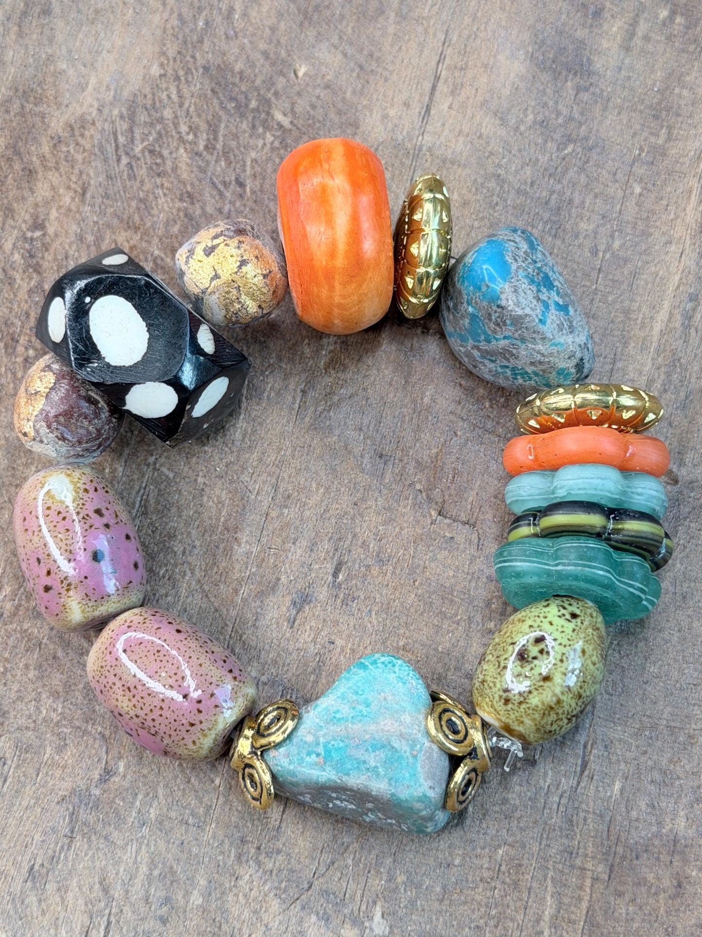 Chunky Colorful Beaded Bracelet- ERR Original