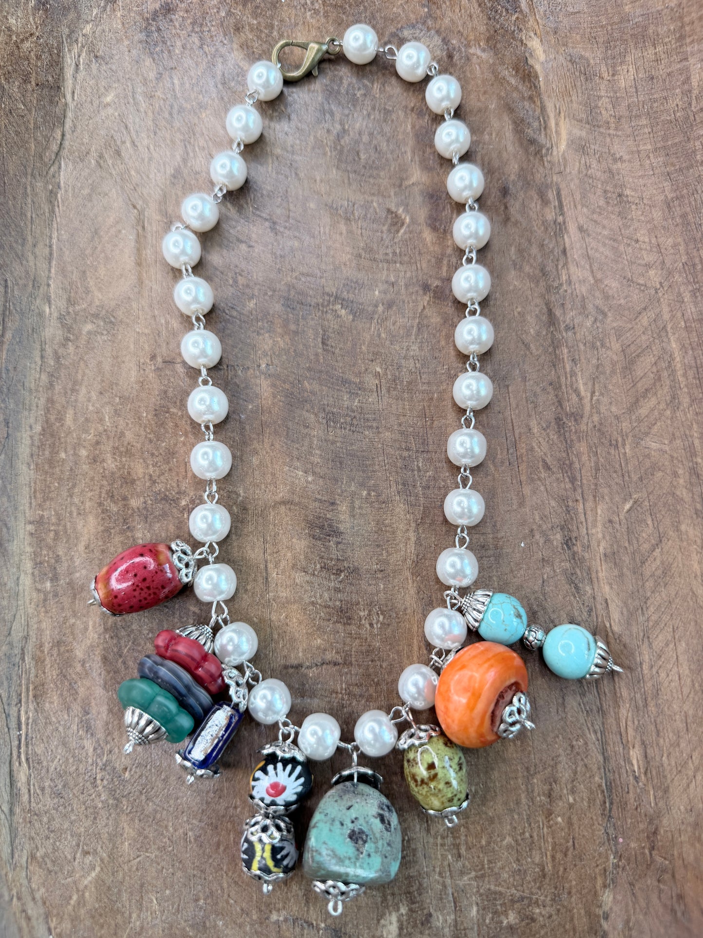 Chunky Stone Charm Necklace- ERR Original