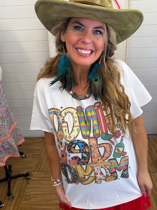 Cinco De Mayo Collage T-Shirt(Christy Style)- ERR Original *Final Sale*