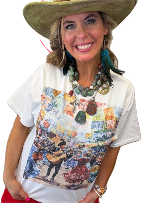 Mariachi Dancing T-Shirt (Christy Style) - ERR Original *Final Sale*